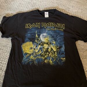 Delta Black Iron Maiden Live After Death concert Tee